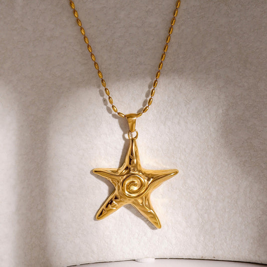 Swirl Star Necklace