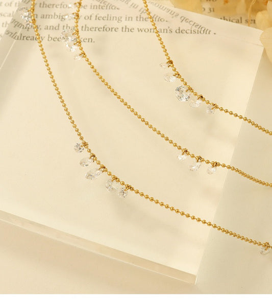 Radiant Crystal Drop Necklace