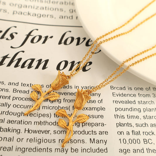 Timeless Rose Pendant Necklace