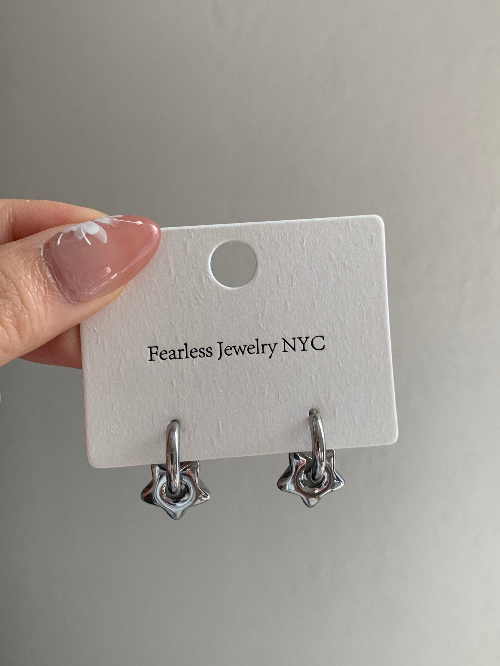 Star Hoop Earrings
