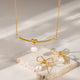 Dainty Bow Knot Dangle Earrings Necklaces