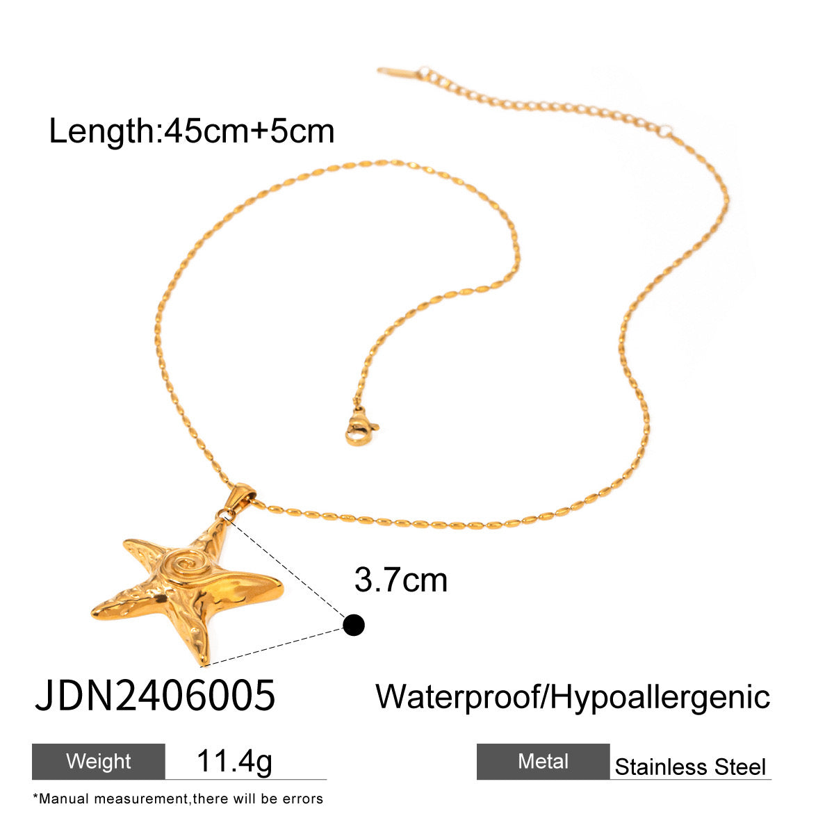 Swirl Star Necklace