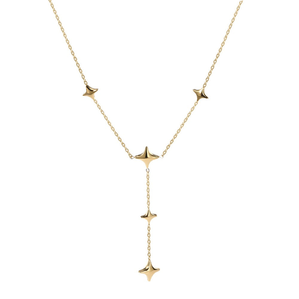 Dangle Starry Necklace and Earrings Set
