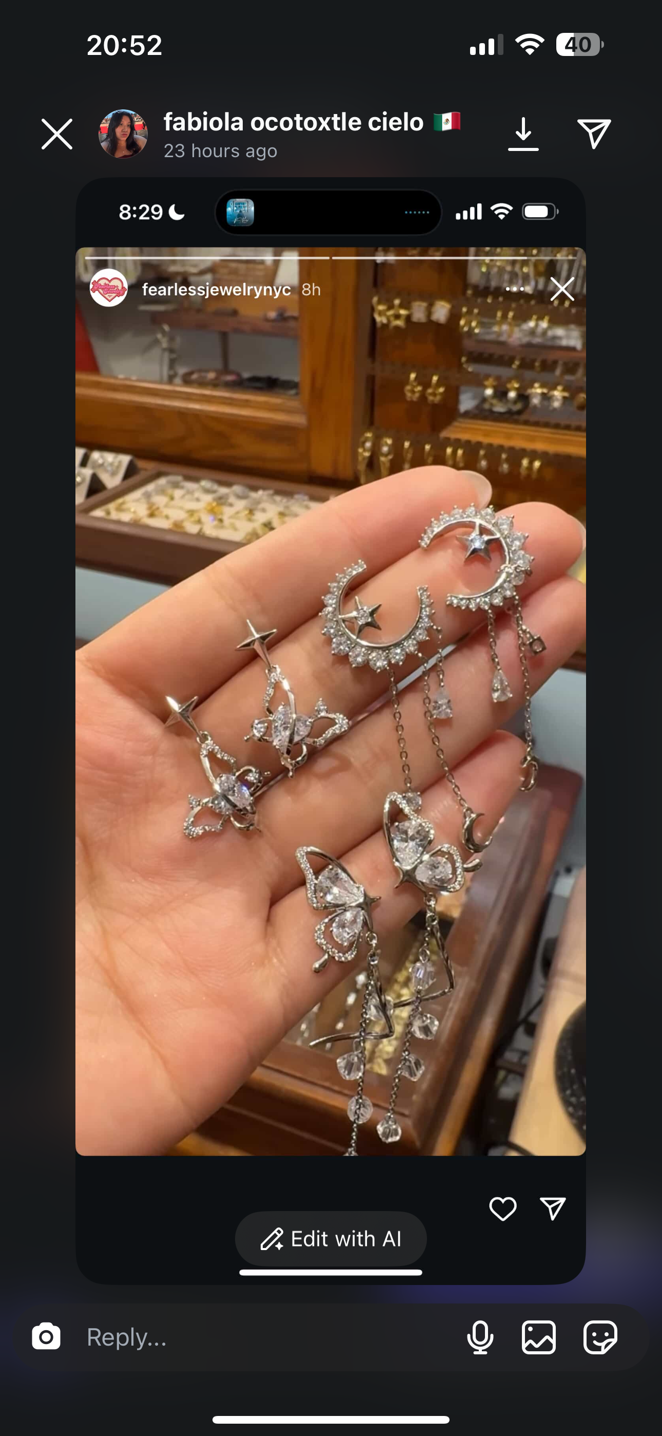 Earrings for Fabiola