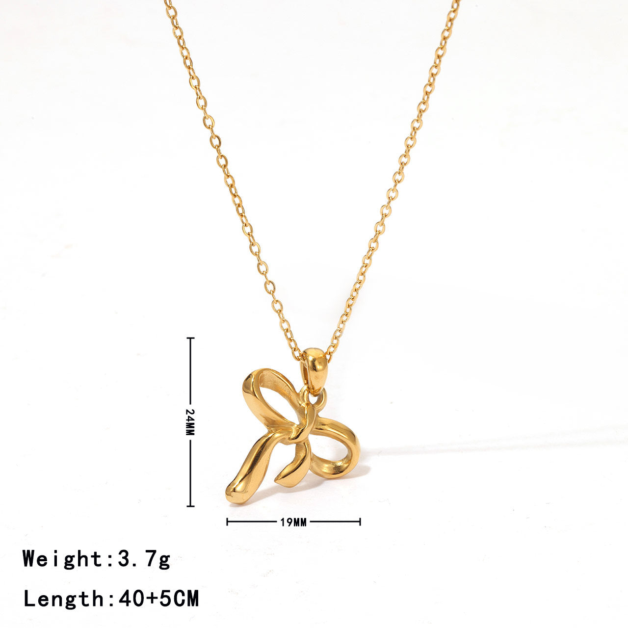 Cute Bow Pendant Necklace