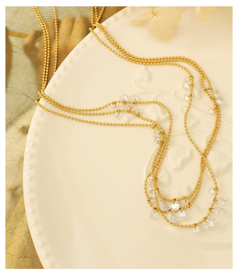 Radiant Crystal Drop Necklace