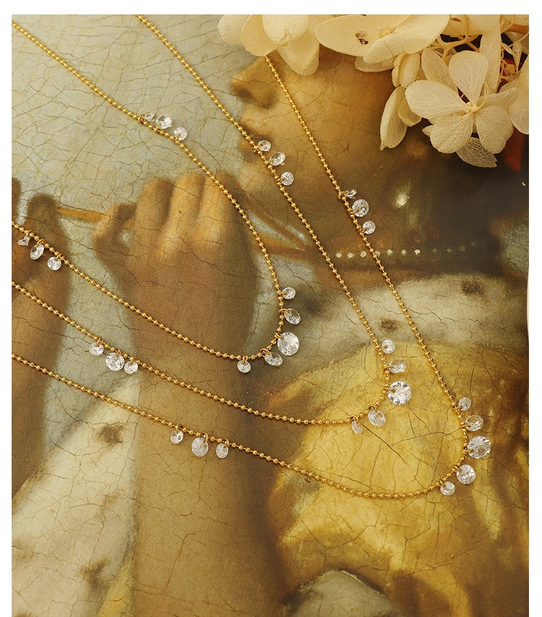 Radiant Crystal Drop Necklace