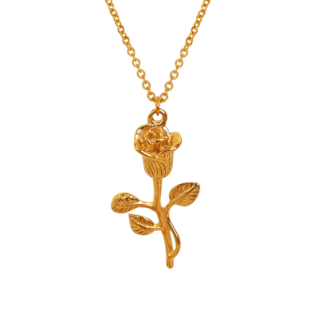 Timeless Rose Pendant Necklace
