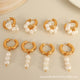 Mismatch Pearl Elegance Hoop Earrings