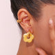 Floral Hoop Earrings